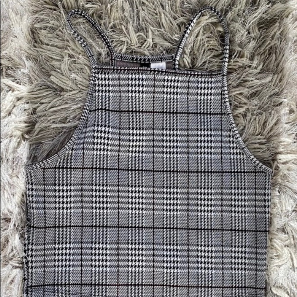 H&M plaid crop top